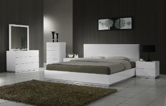 Naples platform bed and contemporary bedroom set