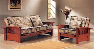 The Virginia is beautiful! futons fold into a bed just like a sleeper sofa, but are more comfortable!